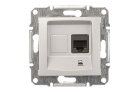 Sedna Gniazdo komputerowe pojedyncze RJ45 kat.5e UTP aluminium SDN4300160