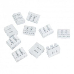 10 sztuk Kostka z Dźwignią Szybkozłączka 3x0.75-2.5mm2 450V VDE DGN 4203