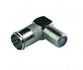 Przejście kątowe gniazdo TV-gniazdo F