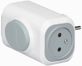 HELMO Rozgałęźnik wtyczkowy 2-gniazda z/u /z przyciskami do wypychania wtyczek/ 50637