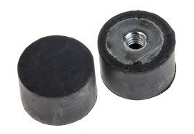 Podstawka antywibracyjna M4 średnica 16mm wysokość całkowita 10mm Nóżka sprężysta żeńska