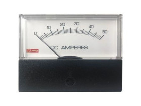 Amperomierz analogowy panelowy 50 (Input)A DC 0C do +60C RS PRO