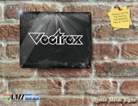Retro Gaming VECTREX Logo - Metal Sign