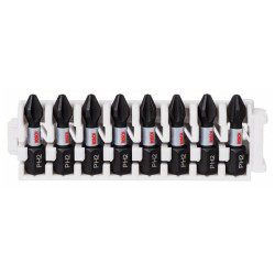 Bosch 2608522324 Impact Control PH2 Bit Set 1/4&quot; Hex Shank Robust Durable