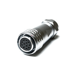 Złącze wielostykowe przemysłowe 12-pinowe M20 Montaż na kablu Wtyczka RS PRO