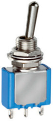 Toggle switch, metal, 1 pole, latching, On-On, 4 A/30 VDC, silver-plated, 5636AKB