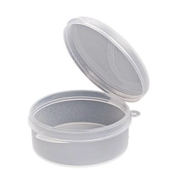 Okrągły Pojemniczek - 54x22mm - Plastikowe Pudełeczko - Zamykany Organizer
