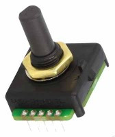 EN-W0JC24AE0128L Enkoder absolutny, THT 8imp/obrót, 10mA, 50000cykli (ścięta oś))