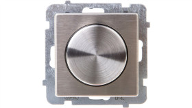 Sonata Ściemniacz Przyciskowo-Obrotowy /Żarowy I Halogenowy/ Stal Inox...