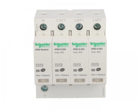 Ogranicznik przepięć Typ T2 + T3 4P 8kA 1,1kV 350V ze stykiem pomocniczym iPRD A9L08601