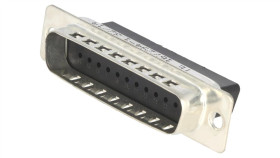 D-Sub 25-Pin Męskie Na Przewód Wersja Bez Styków A 39Mm 167294-1