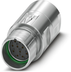 Jack, 12 pole, crimp connection, standard/ONECLICK quick locking system, straight, 1329277