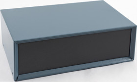 Steel/aluminum enclosure, (L x W x H) 305 x 203 x 102 mm, blue, IP32, 1426V-B