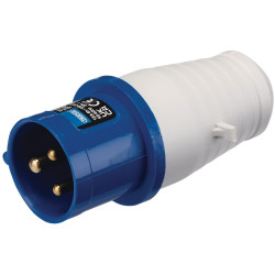 Draper 03717 Heavy Duty/Splashproof IP44 230V Site Plug 16A - 03717