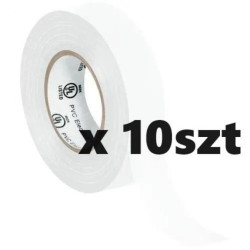 Taśma izolacyjna biała 25m 10-pak /opak = 10szt/