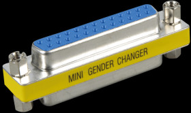 Gender changer, adapter, 2x 25-pin. D-Sub BU
