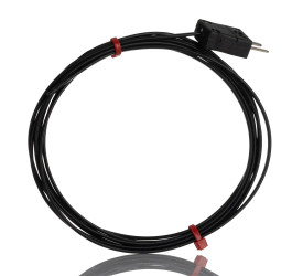 Hermetycznie uszczelniona termopara J średnica 7/0.2mm długość 2m -75 → +260°C Wtyk miniaturowy RS PRO