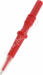 464-IEC-RT Sonda probiercza bezpieczna do SMD, sprężynująca igła, gniazdo 4mm, czerwona, ELECTRO-PJP, 464IECRT