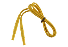 Przewód pomiarowy 1,2m żółty /wtyki bananowe/ WAPRZ1X2YEBB