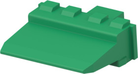 Plug, 8 pole, straight, green, W8P