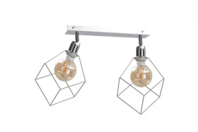 Spot loftowy 2xE27 RUBEN SILVER