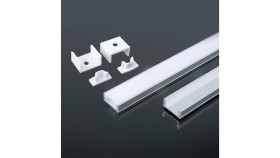 Profil Nawierzchniowy Aluminiowy Mleczny Do Taśm Led 2000X17,4X7mm 3355