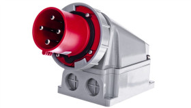 Wtyczka Odbiornikowa 63A 4P 400V Czerwona Ip67 Power Twist 534-6