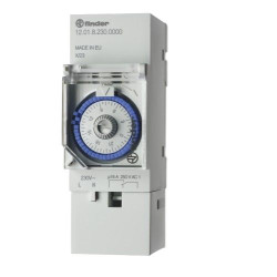 Zegarowy łącznik schodowy 1-kanałowy Analogowa 230 V AC Finder SPDT