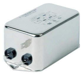 Filtr EMI 10A 1-fazowy 250 V AC/DC 0 → 400Hz Schaffner Montaż kołnierzowy