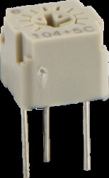 FT-63EP-104 Precision potentiometer, trimmer, vertical, 100 kOhm
