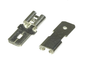 Konektor nieizolowany redukcja męski 6.3mm na żeński 4.8mm