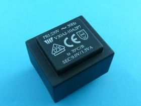 V30AJ-10A2P7 9V/1,5VA TRAFO PCB