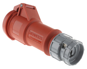 Złącze przemysłowe - zasilające 16A Gniazdo 400 V 4P Żeński MENNEKES Czerwony Montaż na kablu IP44