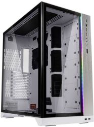 Lian Li O11 Dynamic XL (ROG Certified) Midi Tower Obudowa do komputera, Obudowa gamingowa biały, czarny ze zintegrowanym