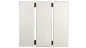 Berker B.7 Glas Klawisz Potrójny Do Łącznika Aluminium 16651404