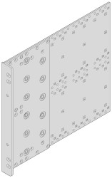 nVent SCHROFF 24568447 Ściana boczna 235 stal czarno-szary 2 szt.