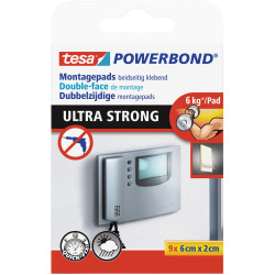 tesa&#xAE; 55790 Powerbond Ultra Strong Mounting Pads 20 x 60mm Pack Of 9