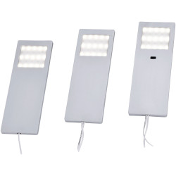 Paul Neuhaus 1121-95-3 HELENA LED Plinth Light Set 6W Warm White Aluminium