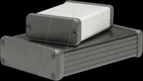 1455J1602BK profile housing, 1455 J, 160 x 78 x 27 mm, black anodized