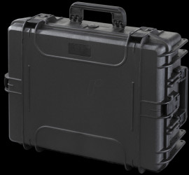 MAX540H190S Water- and dustproof plastic suitcase black, incl. foam insert