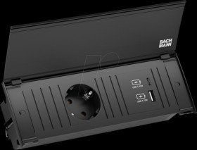 927.711 SET KAPSA S 1xCEE7/3 1xUSB A&amp;C 22W 1x cover RAL9005