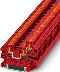 Through terminal block, push-in connection, 0.14-4.0 mm², 24 A, 8 kV, red, 1291491