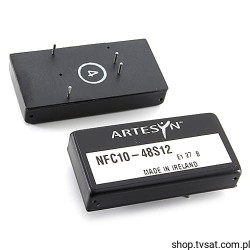 NFC10-48S12 DC-DC 72V to +/-12V 0.83A Converter THT ARTESYN