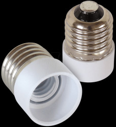 206865 Light bulb adapter E27-E14, set of 2