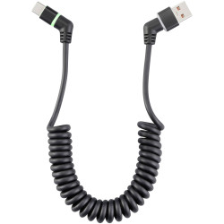 Renkforce RF-6713690 USB cable Black 1.50m 360-degree pivoted contacts