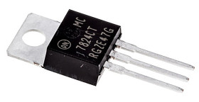 onsemi Regulator napięcia 24 V TO-220 3-pinowy Liniowy Otwór przelotowy wyjścia: 5 1 A Stały MC7824CTG