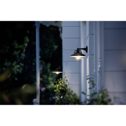 Philips 1738130PN myGarden Outdoor Wall Light LED IP44 Black E27 42W