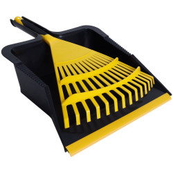 Bulldozer HQ.0015/RK.01 Heavy-duty Dustpan and Large Hand Rake Set