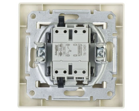 Przycisk Asfora dzwonek kremowy z ramką EPH0800123