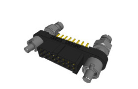 Listwa stykowa PCB 16-pinowe MHDAS raster: 1.27 mm Prosty 2-rzędowe Amphenol Socapex Do montażu na płytce drukowanej W